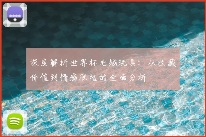 深度解析世界杯毛绒玩具:从收藏价值到情感联结的全面分析