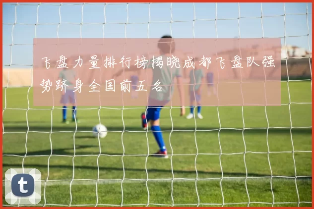 飞盘力量排行榜揭晓成都飞盘队强势跻身全国前五名